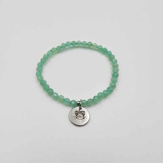 Amazonite Energy Bracelet (Personalized Pet Portrait)