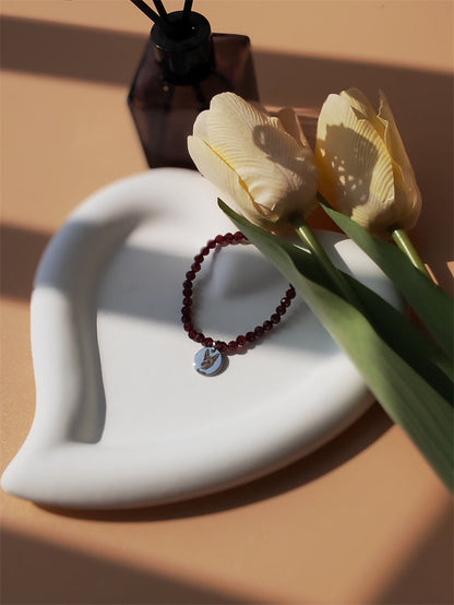 Garnet Energy Bracelet (Personalized Pet Portrait)