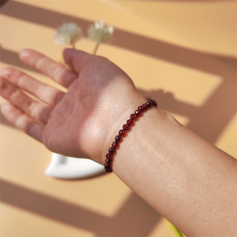 Garnet Energy Bracelet (Personalized Pet Portrait)