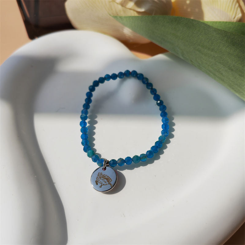 Apatite Energy Bracelet (Personalized Pet Portrait)