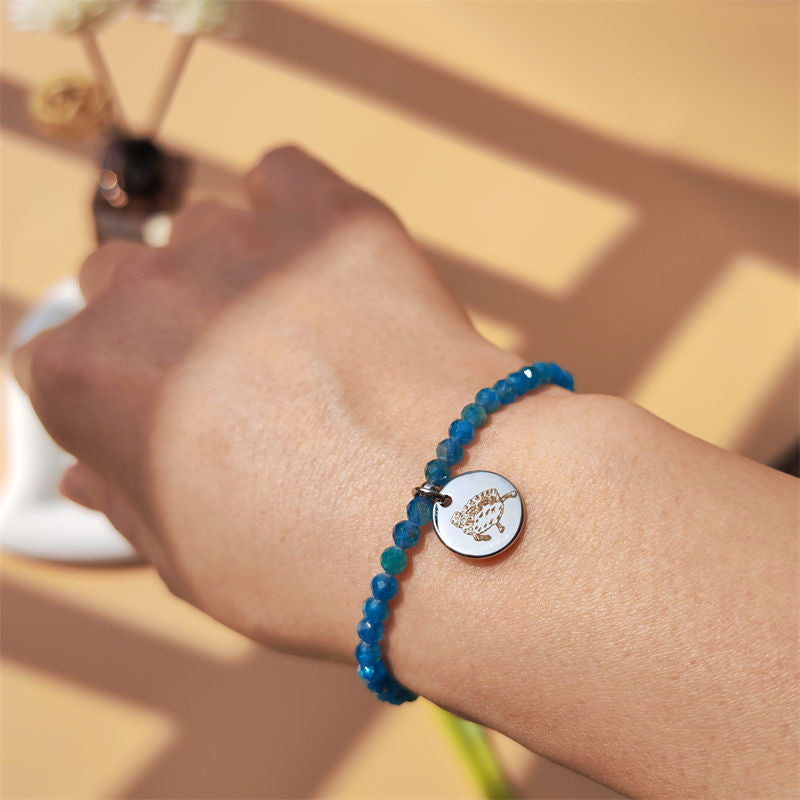 Apatite Energy Bracelet (Personalized Pet Portrait)