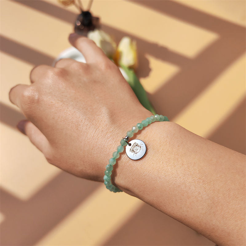 Amazonite Energy Bracelet (Personalized Pet Portrait)
