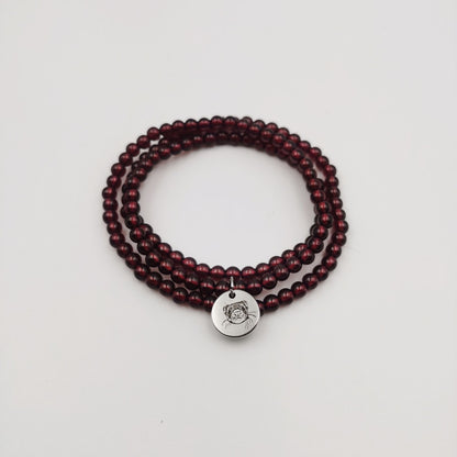 Selected(4-4.5mm) Garnet Energy Bracelet (Personalized Pet Portrait)