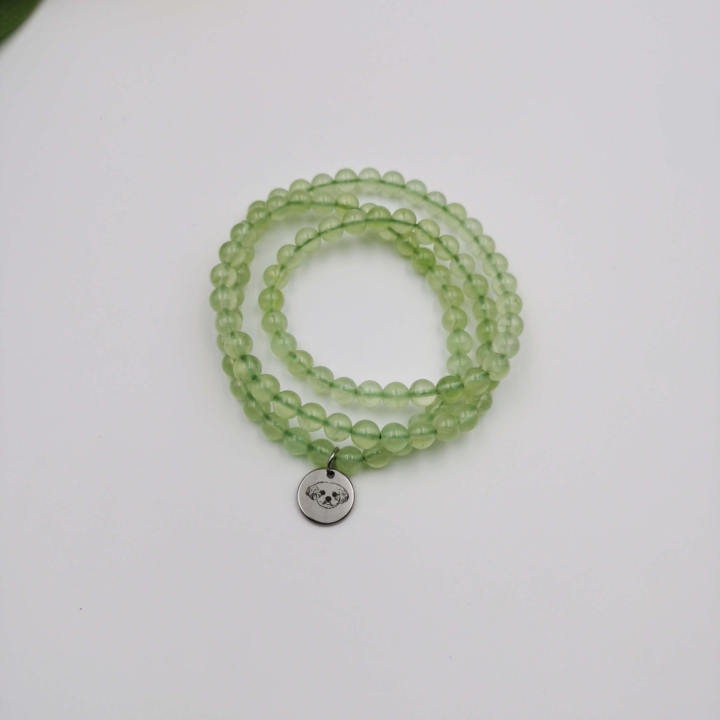 Selected Ice-green Gemtonse Energy Bracelet (Personalized Pet Portrait)
