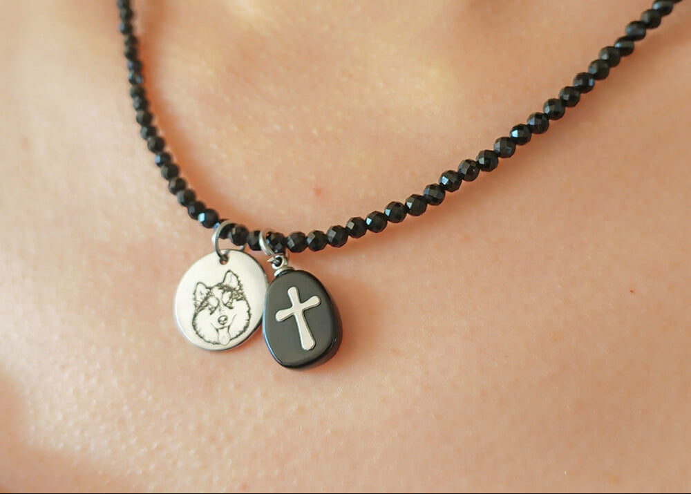 Pet Face Black Spinel Energy Necklace™