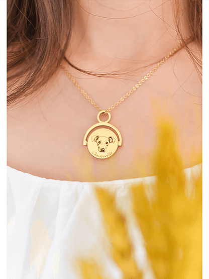 Custom Pet Face Swing Necklace™