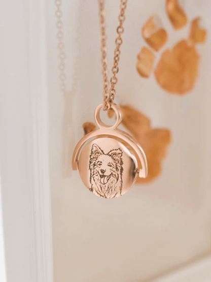 Custom Pet Face Swing Necklace™