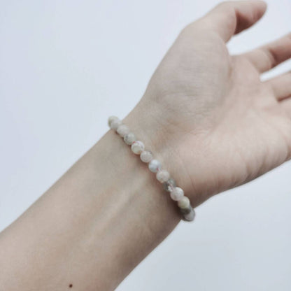 Real Sakura Agate Energy Bracelet (Personalized Pet Portrait)